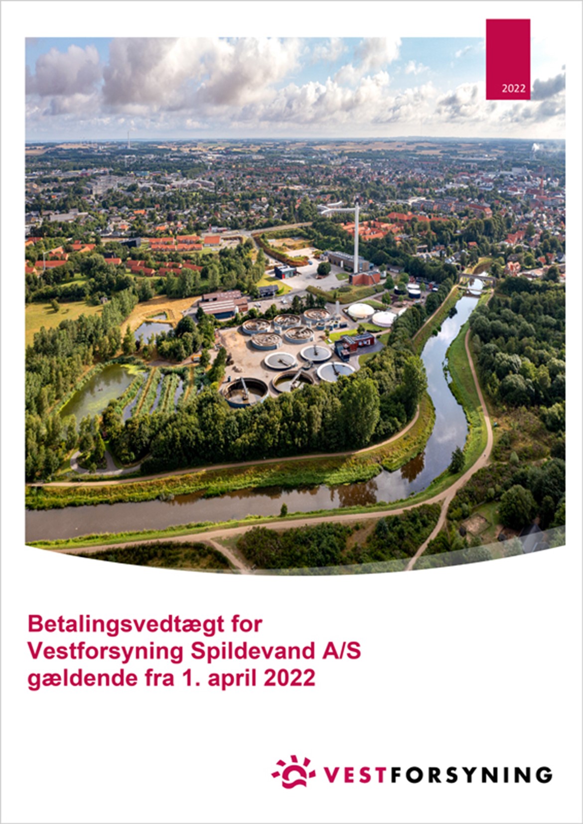 Betalingsvedtægt for Vestforsyning Spildevand A/S - 2022